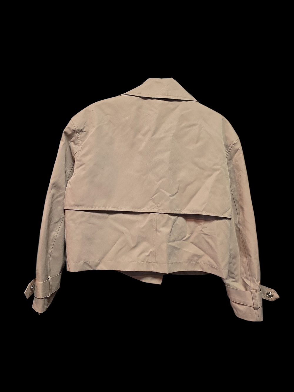 Primark Blush Cropped Double-Breasted Trench Coat - Picture 2 of 9